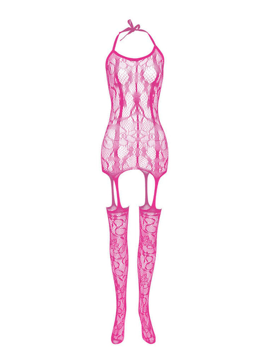 Sexy Front And Rear Cutout Sock Bodysuit