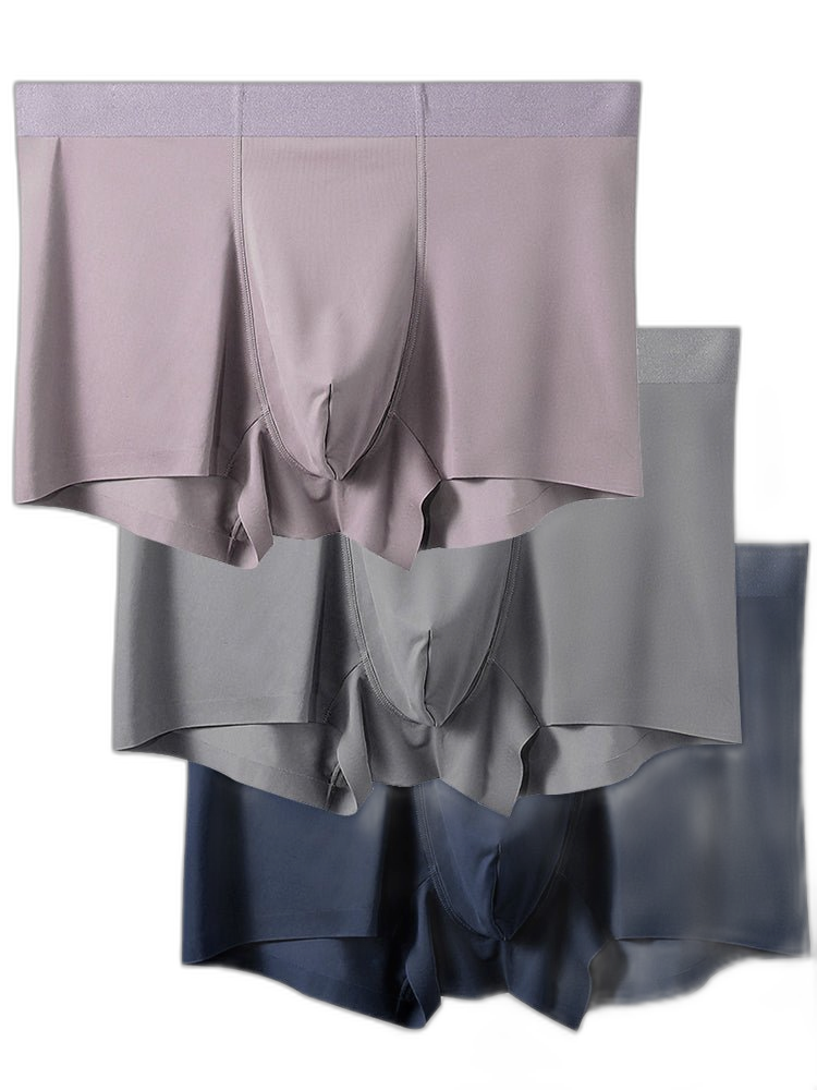 3 Pack Mesh Breathable Ice Silk Underwear