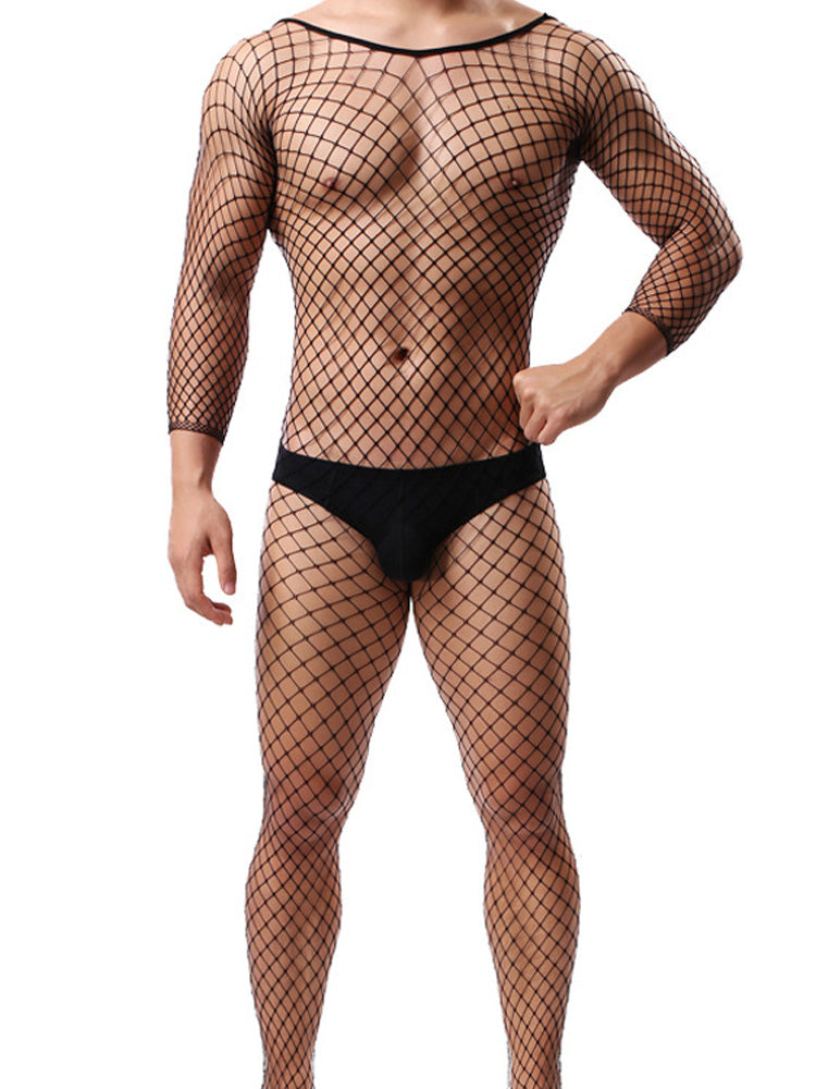 Men's Fishnet Body Socks