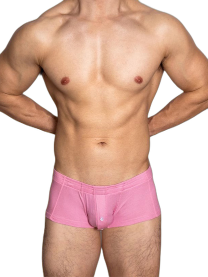 2-pack Men's Solid Color Comfortable Button-down Trunks