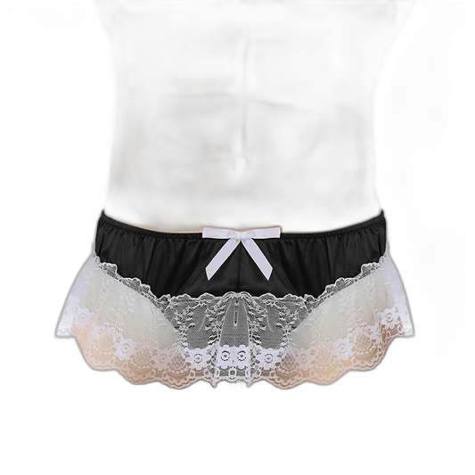 Bow & Lace Sissy Panties