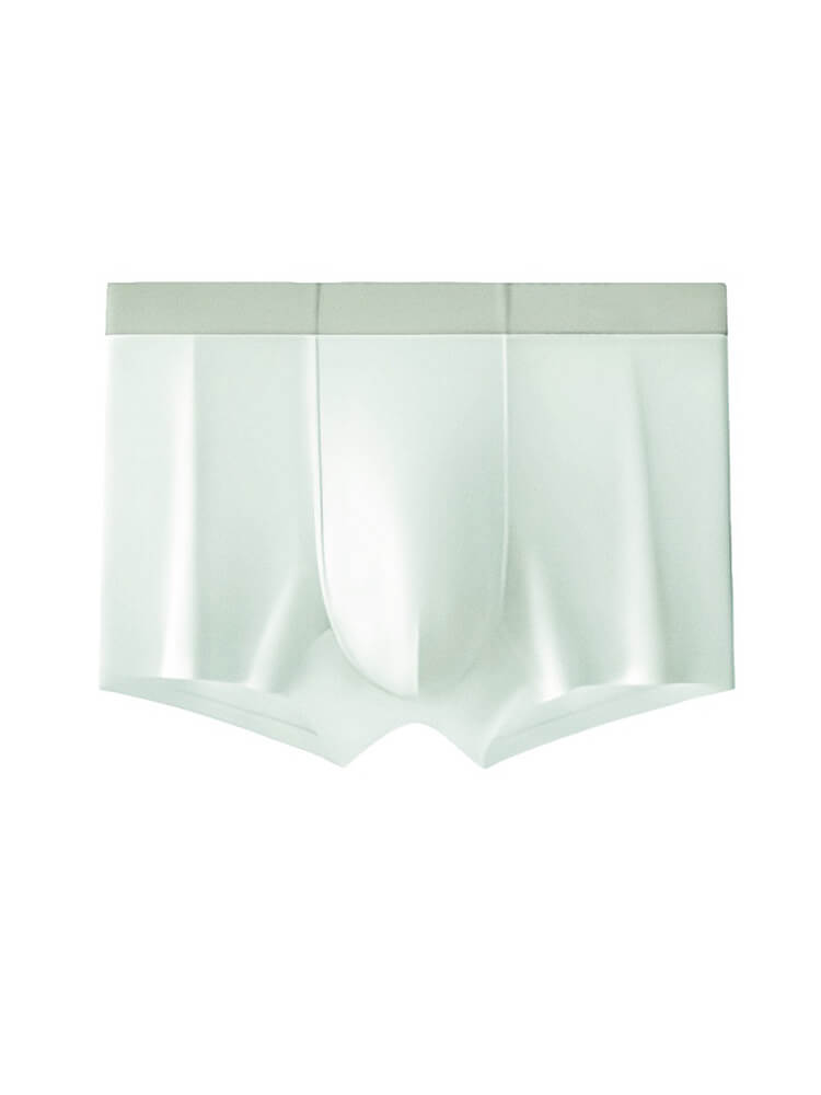 Men's Seamless Mulberry Silk Antibacterial Boxer Briefs