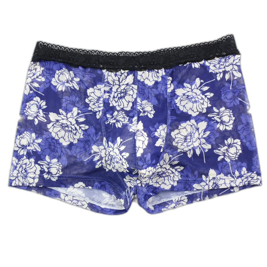 Tight Floral Print Boxer Briefs