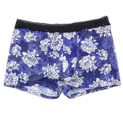 Tight Floral Print Boxer Briefs