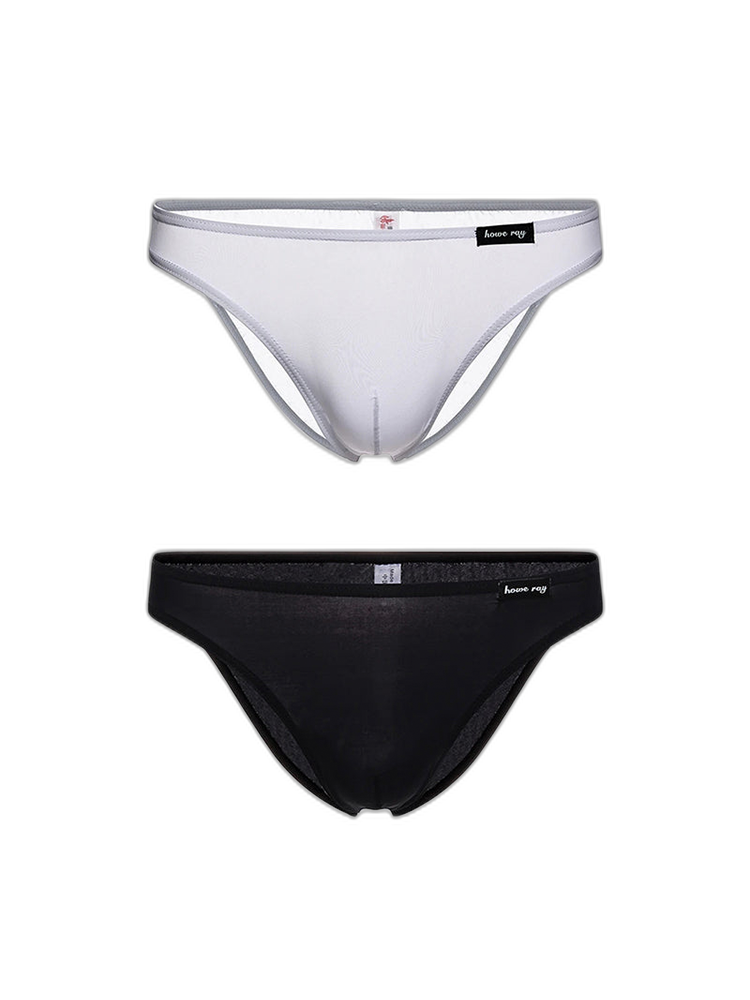 2 Pack Men's Breathable Ultra-thin Bikini