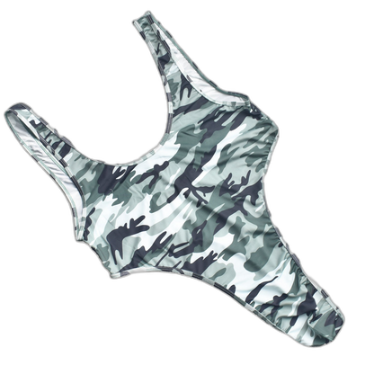 Camo Thong Bodysuit