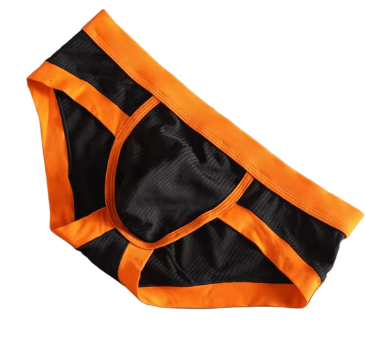 Breathable Pouch Briefs Orange