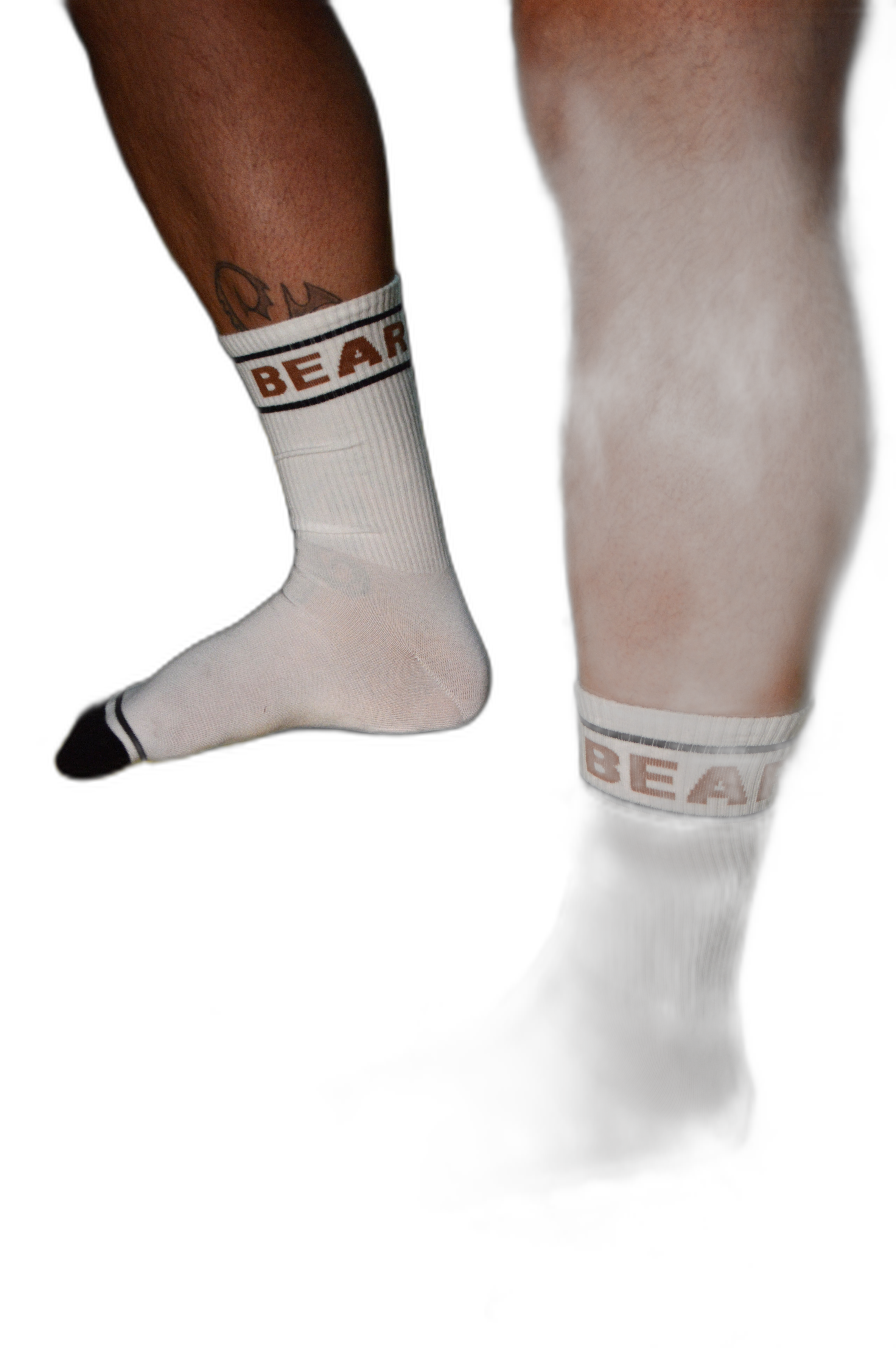 Prowler RED Bear Socks Brown White Black