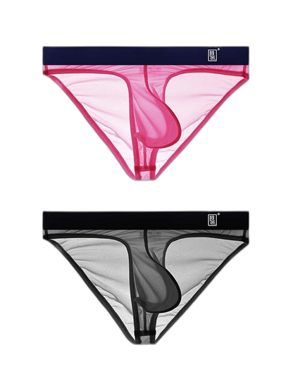 Men's Sexy Transparent Suspender Briefs