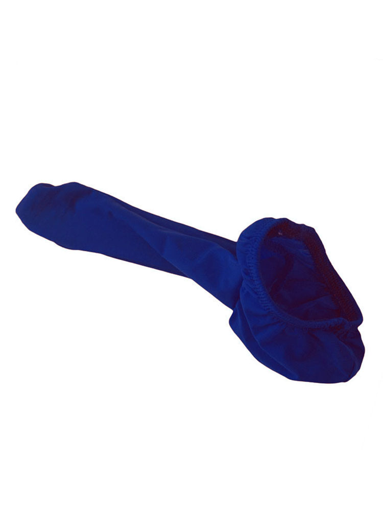Solid Color Ice Silk Cock Sock