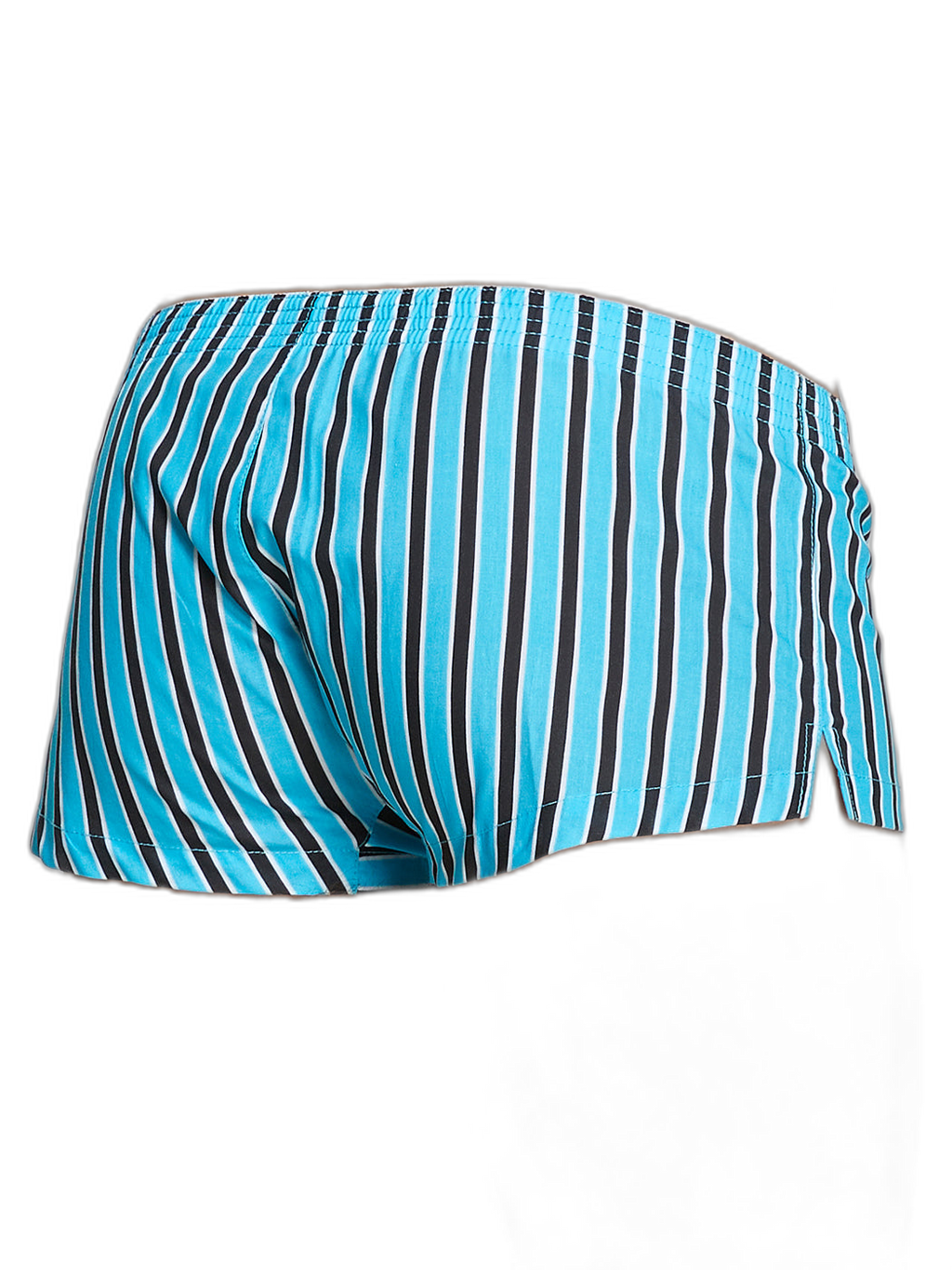 Men's Color Stripes Trunks With Button Fly