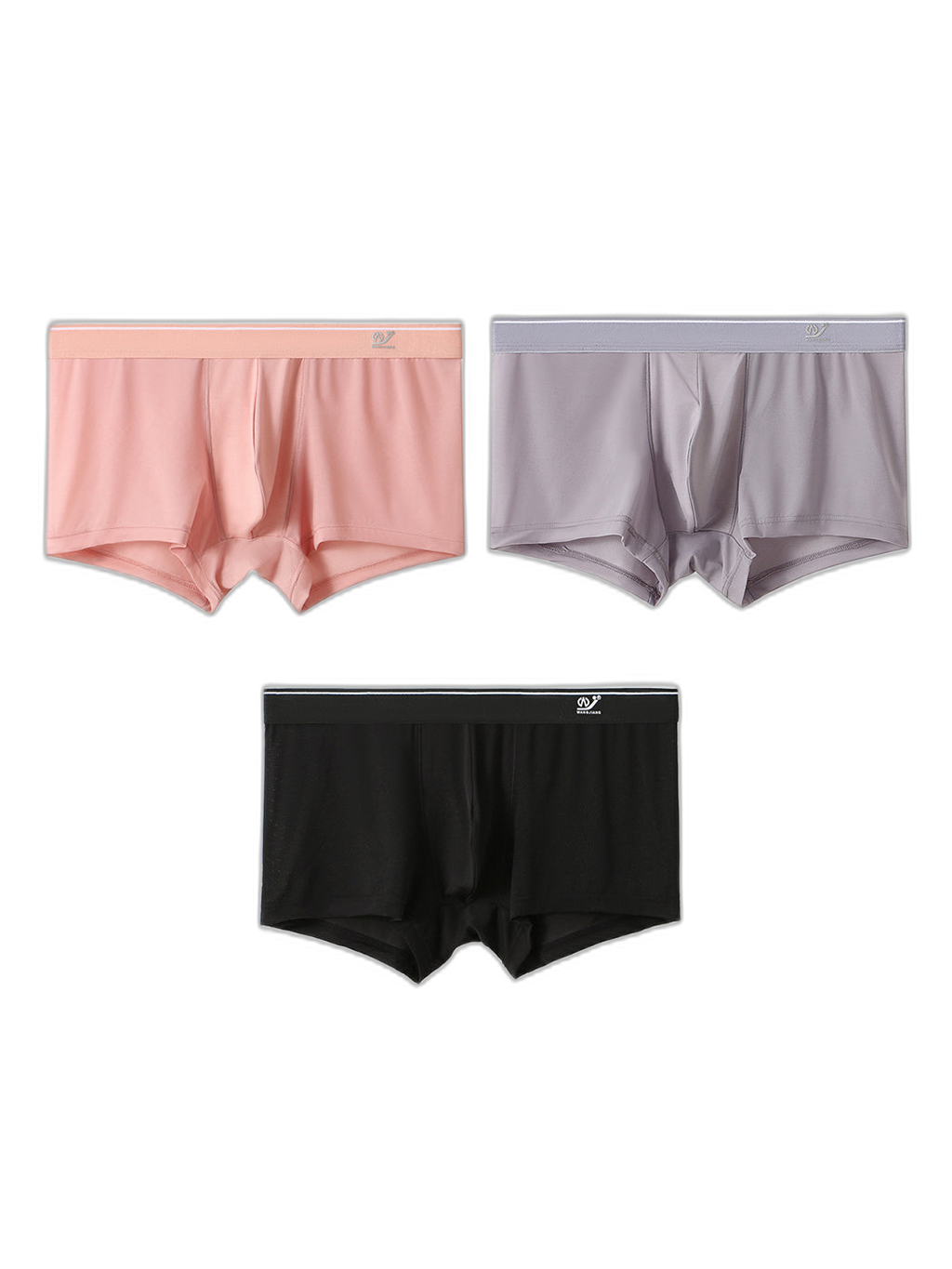 3 Pack Men’s Comfy U Convex Pouch Trunks