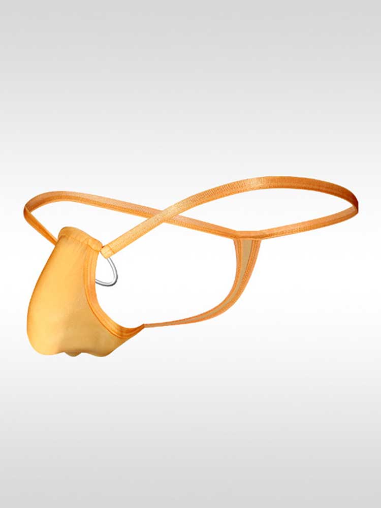 Men's Sexy Strappy Seamless O-Ring Bikini Thong