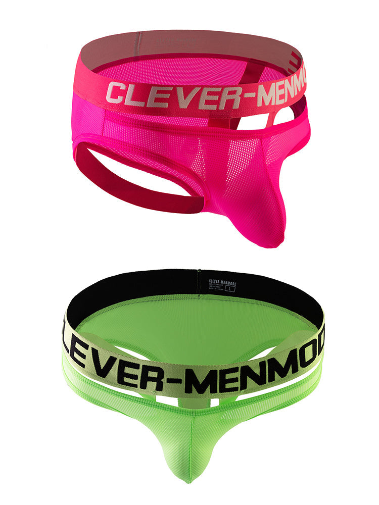 2 Pack Men's Mesh Breathable Multi-Functional Lifting Briefs