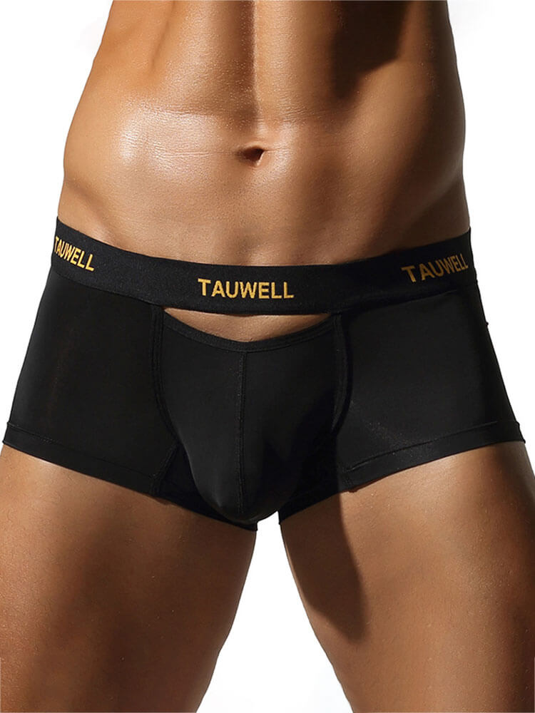 Men's Solid Color Simple Comfortable Boxer Briefs