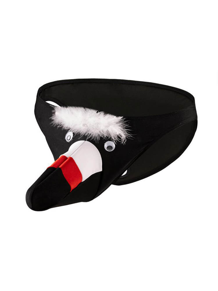  Men's Sexy Low-Rise Color-Block Animal-Shaped Briefs