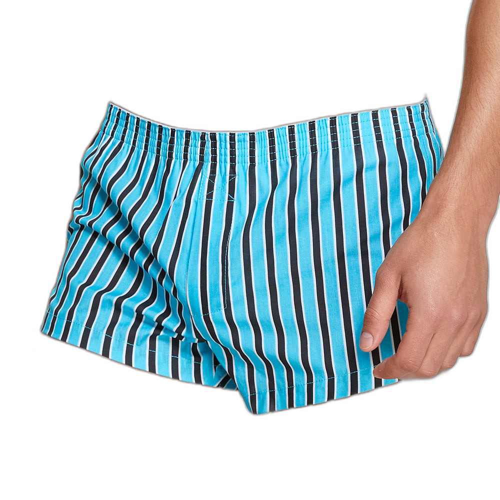 Striped Cotton Shorts