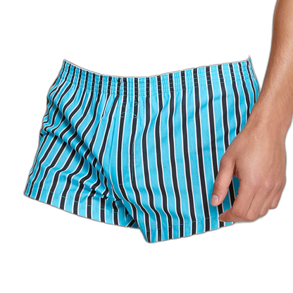 Striped Cotton Shorts