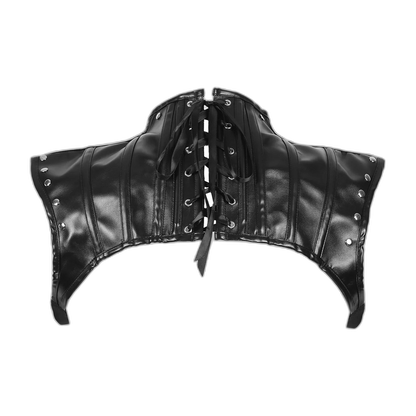 PU Leather High Collar Kink Harness