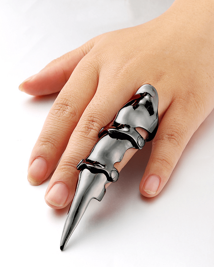 'GOTHIC CLAW' Articulated Armor Finger Ring