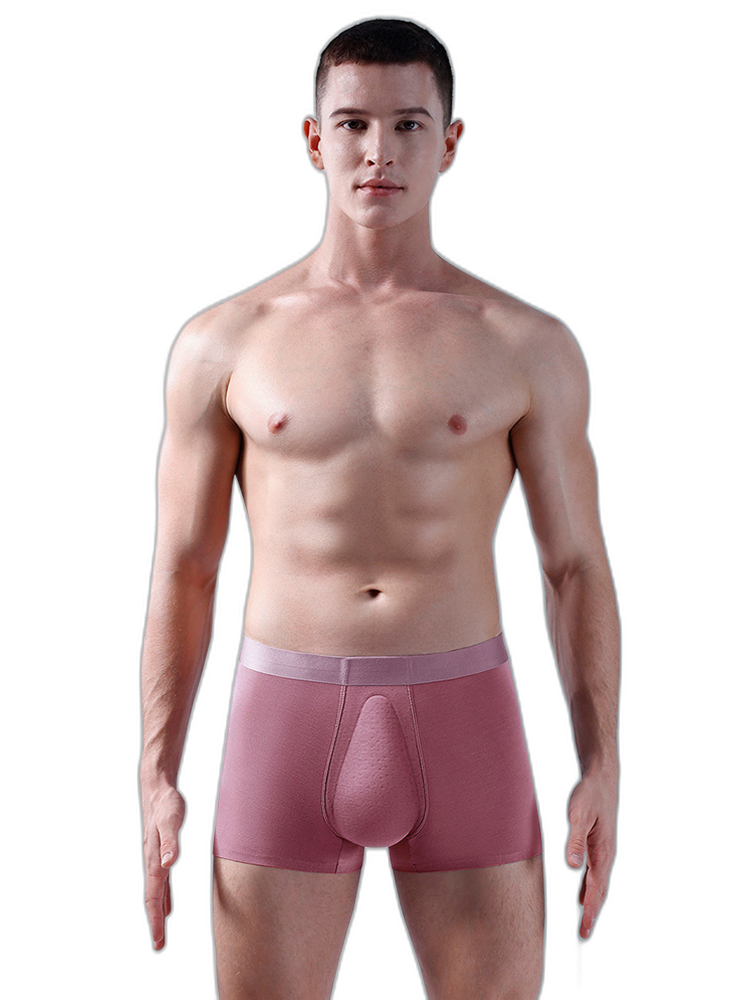 Men's Seamless Trunks with Organic Latex Support Cup