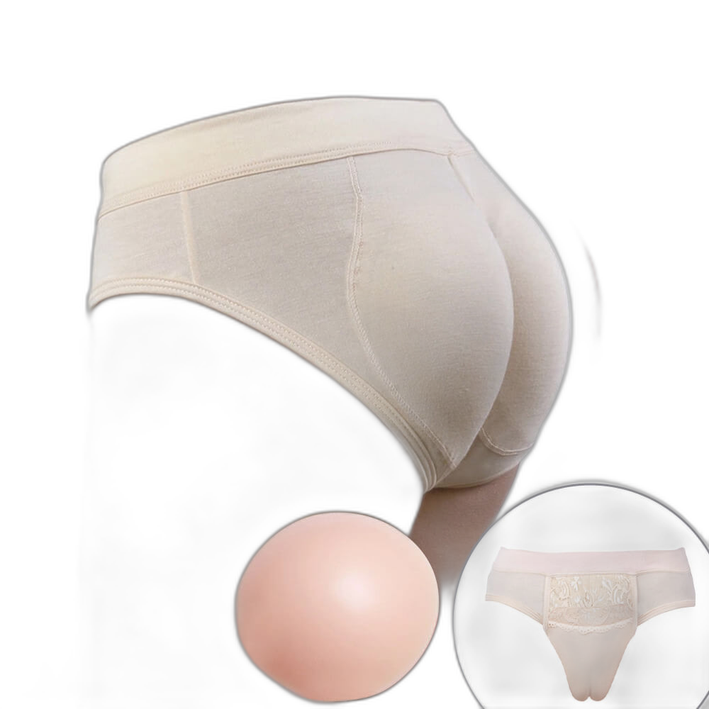 Gaff Panties with Silicone Hip Pads for Cross Dressing Men