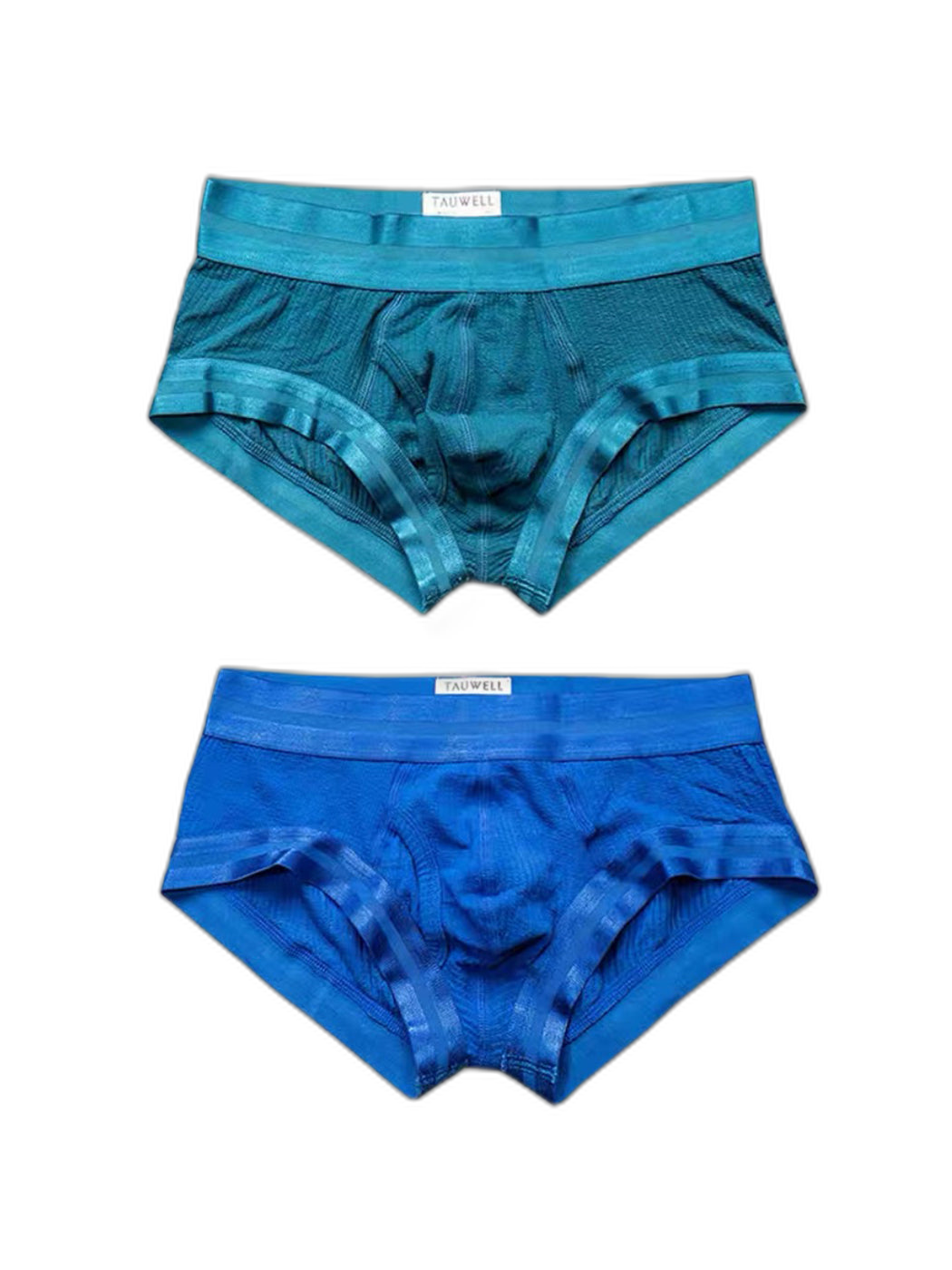 2 Pack Men's Spliced Color Trunks with Functional Fly