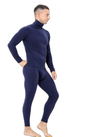 Men's Mid-high Collar Warm Cold-proof Long-sleeved Bottoming Shirt