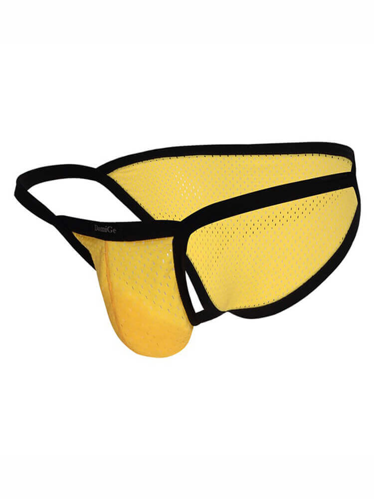 Men's Breathable Mesh Thin Strap Briefs