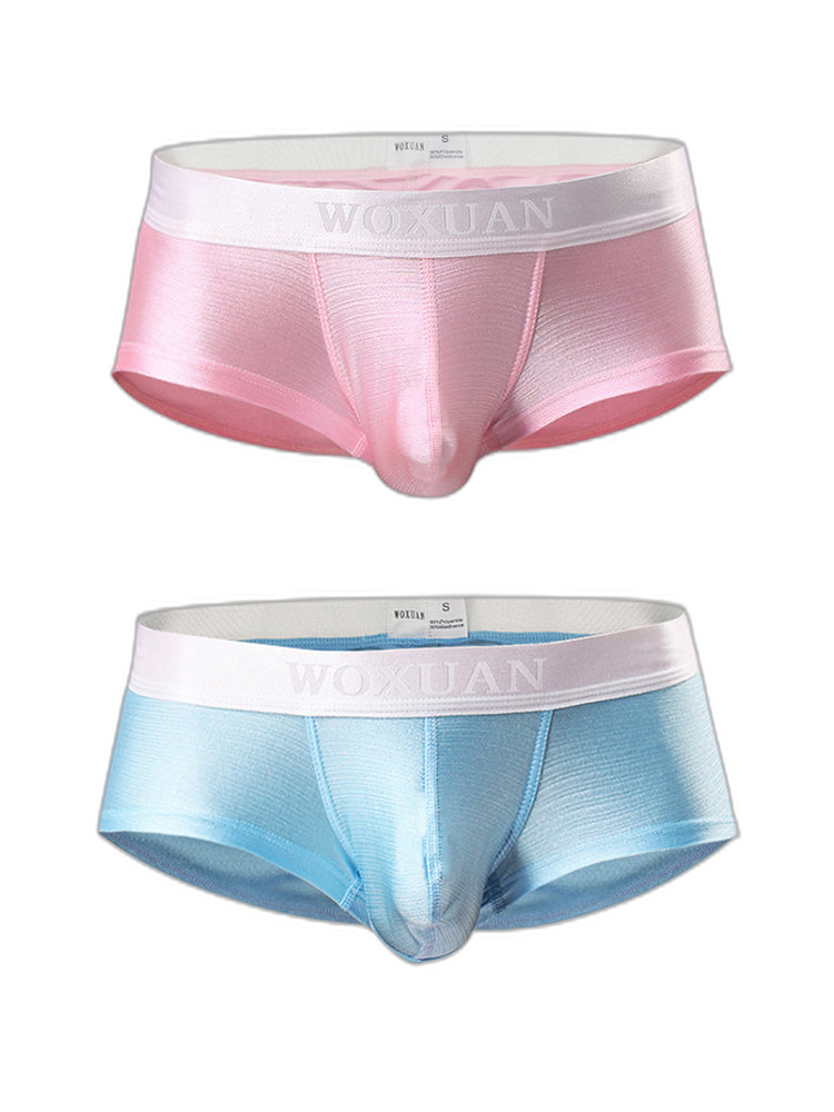 2 Pack Men's Contoured Pouch Sexy Trunks