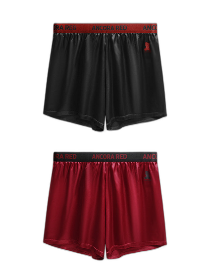 2 Pack Men's Solid Lounge Casual Boxers