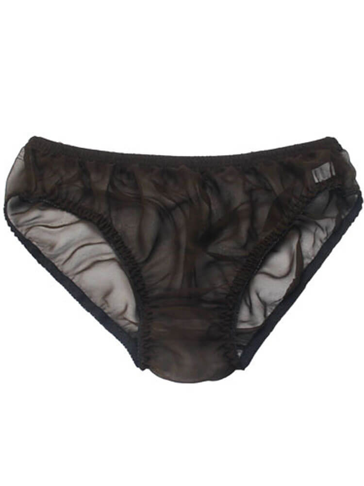 Men's Sexy Breathable Mulberry Silk Mesh Briefs