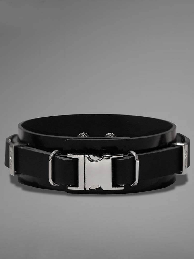 Men's 4cm Wide Snap-On Silicone Neck Collar