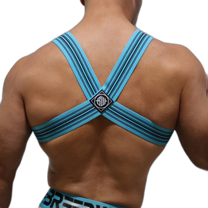 Breedwell Cumdump Bulldog Harness Aqua Blue