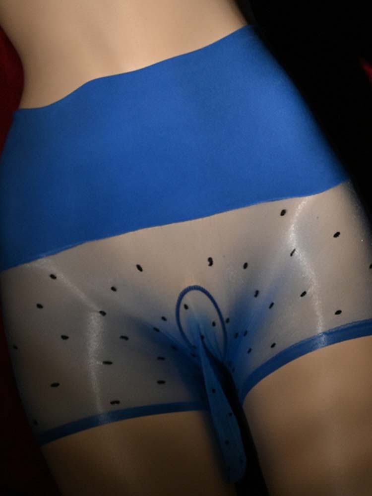 Men's High Waist Transparent Wrapped Egg Boxer Briefs