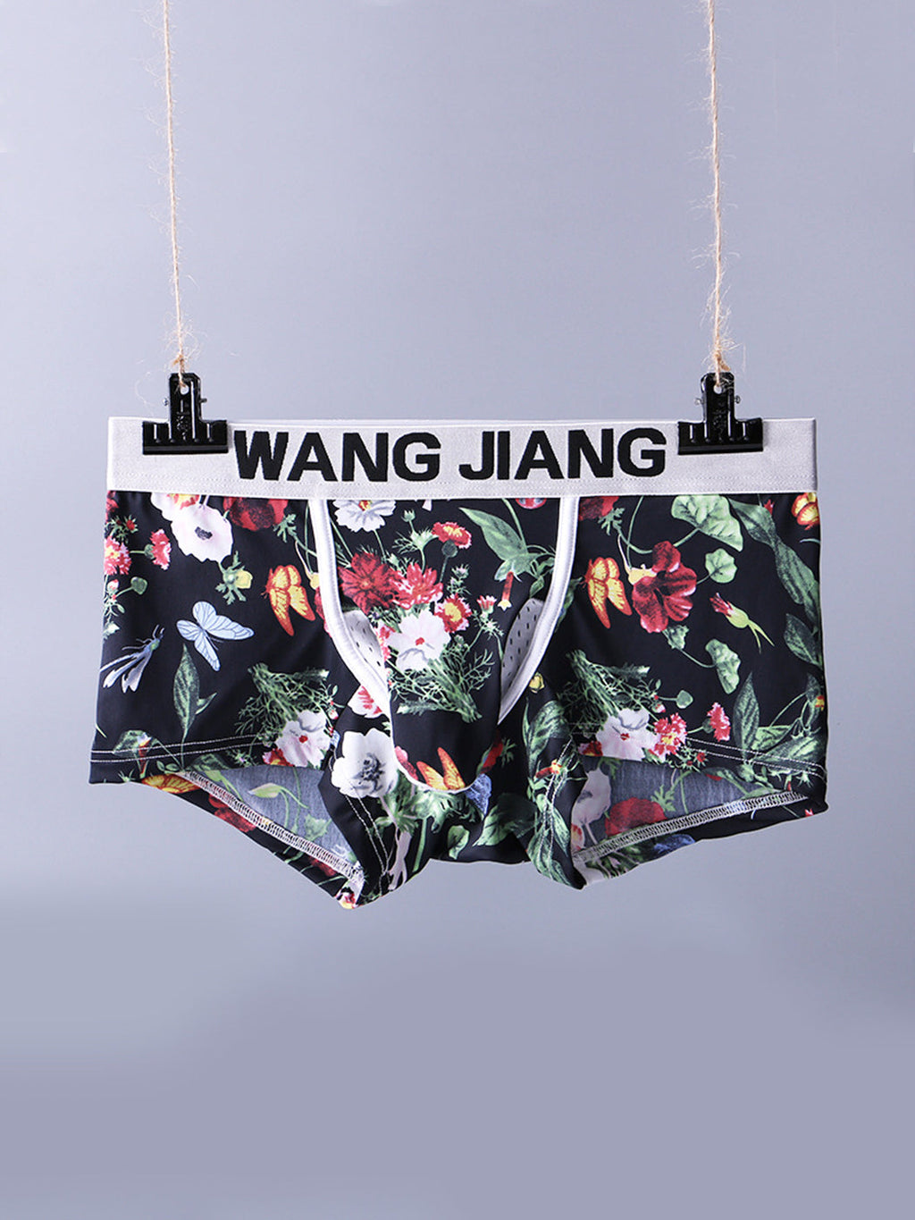 3 Pack Men's Ice Silk Trunks with Separated Pouch Design