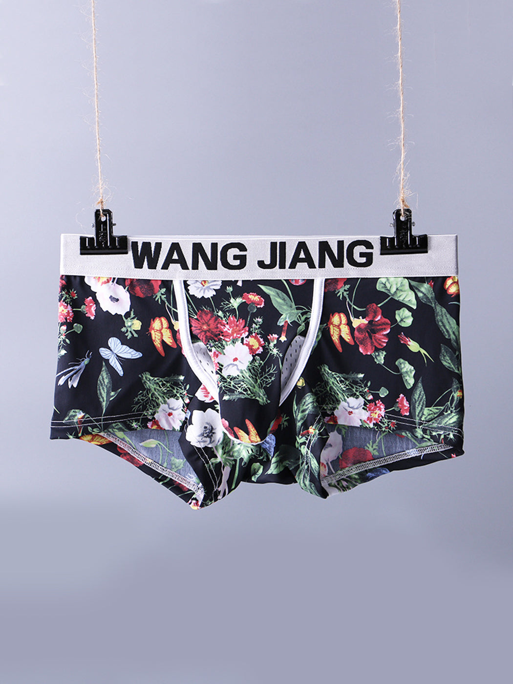 3 Pack Men's Ice Silk Trunks with Separated Pouch Design