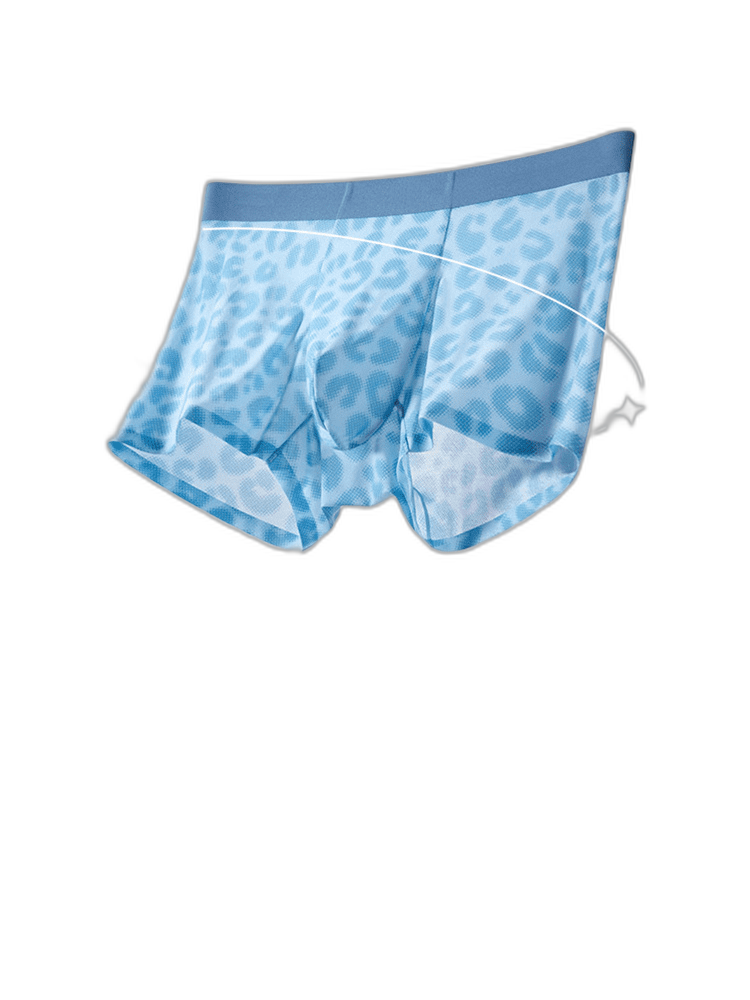 3 Pack Men's Ultra-Thin Ice Silk Trunks