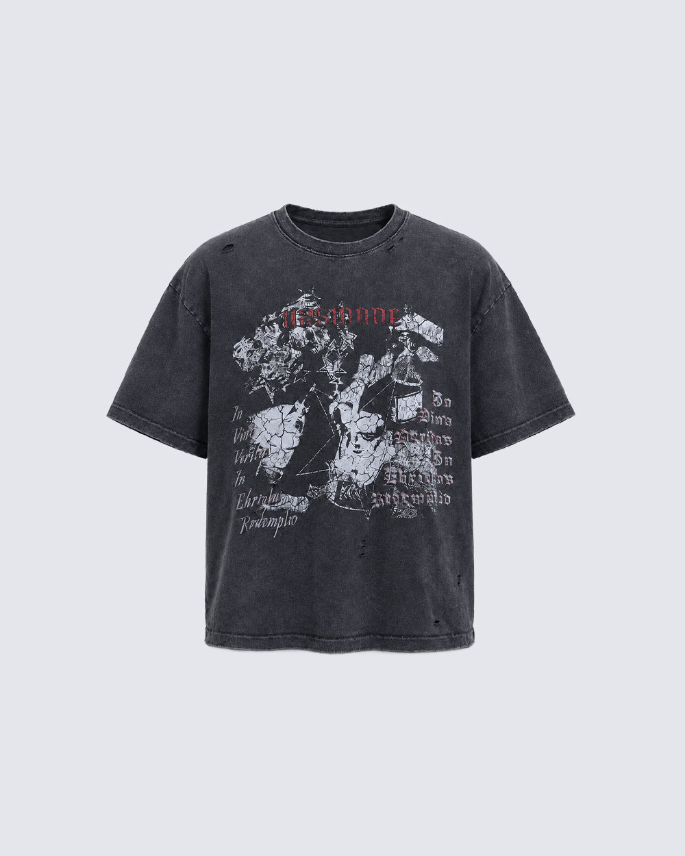 KIIKIO Grunge Distressed Tee