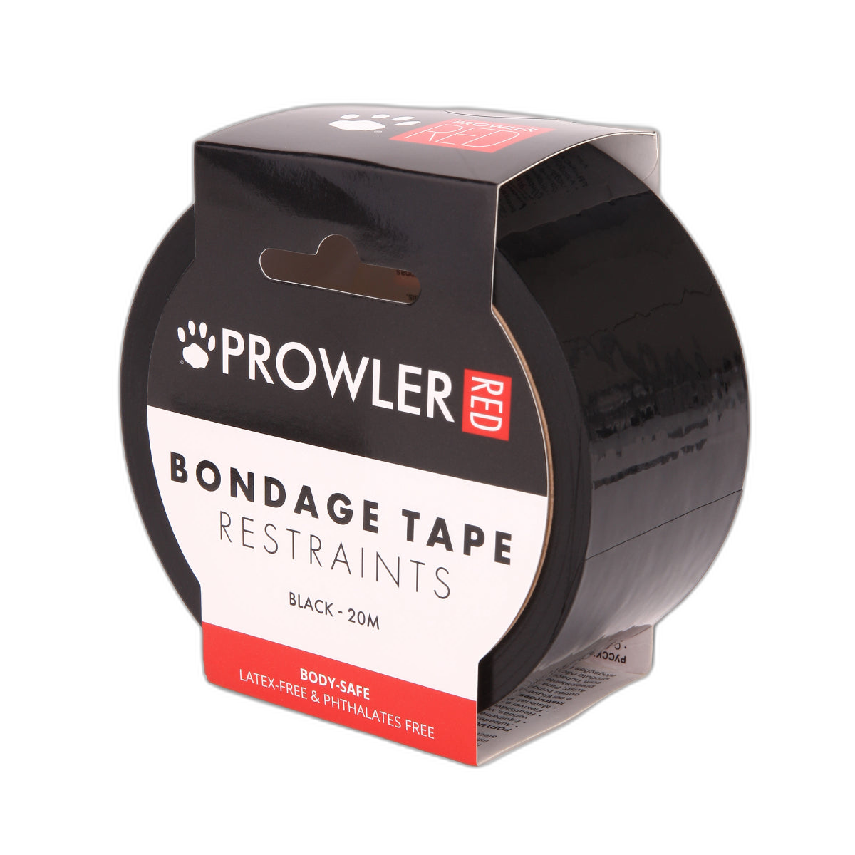 Prowler RED Bondage Tape Black 20m