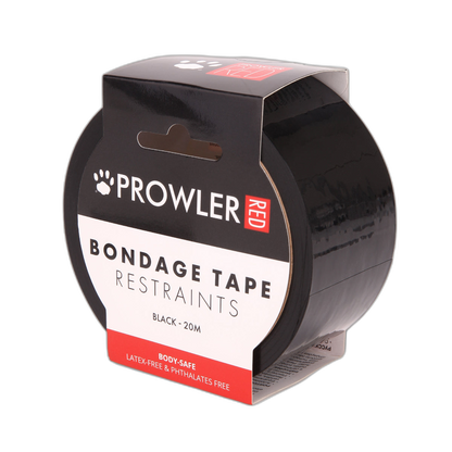 Prowler RED Bondage Tape Black 20m