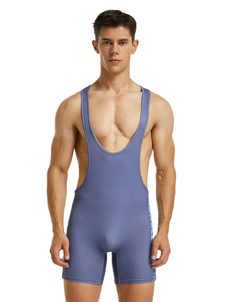 Men's Slim Fit Solid Colour Fitness Singlet