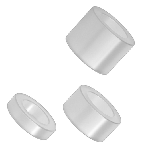ruff GEAR Super Stretch Cock and Ball Set Clear