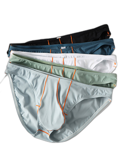 3 Pack Men's U-Pouch Ice Silk Briefs
