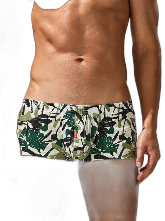 2 Pack Men's Printed Pure Cotton Trunks