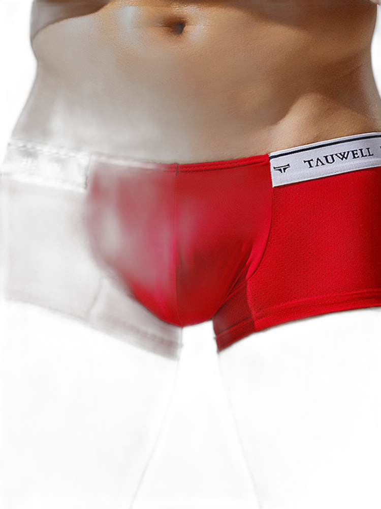 2 Pack Men's Sexy Comfortable Breathable Solid Color Trunks