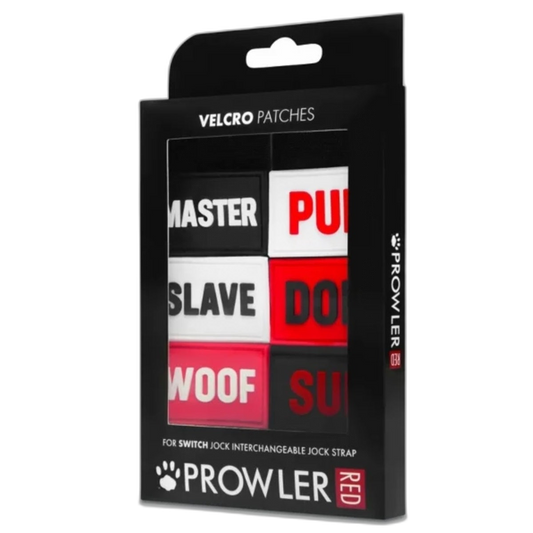 Prowler RED Switch Jock Strap Velcro Patches Pack 2
