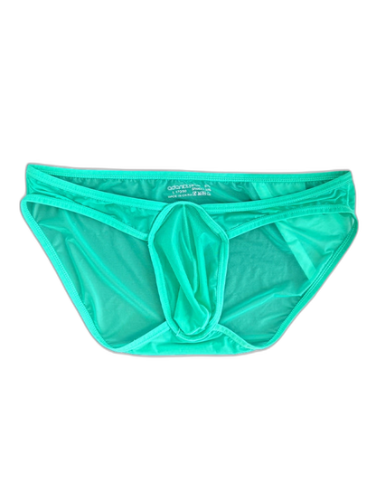 2 Pack Men's Ice Silk Breathable Sexy Low-Rise Anti-Odor Briefs