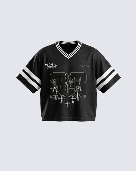 Vintage Graphic Cropped Street Jersey