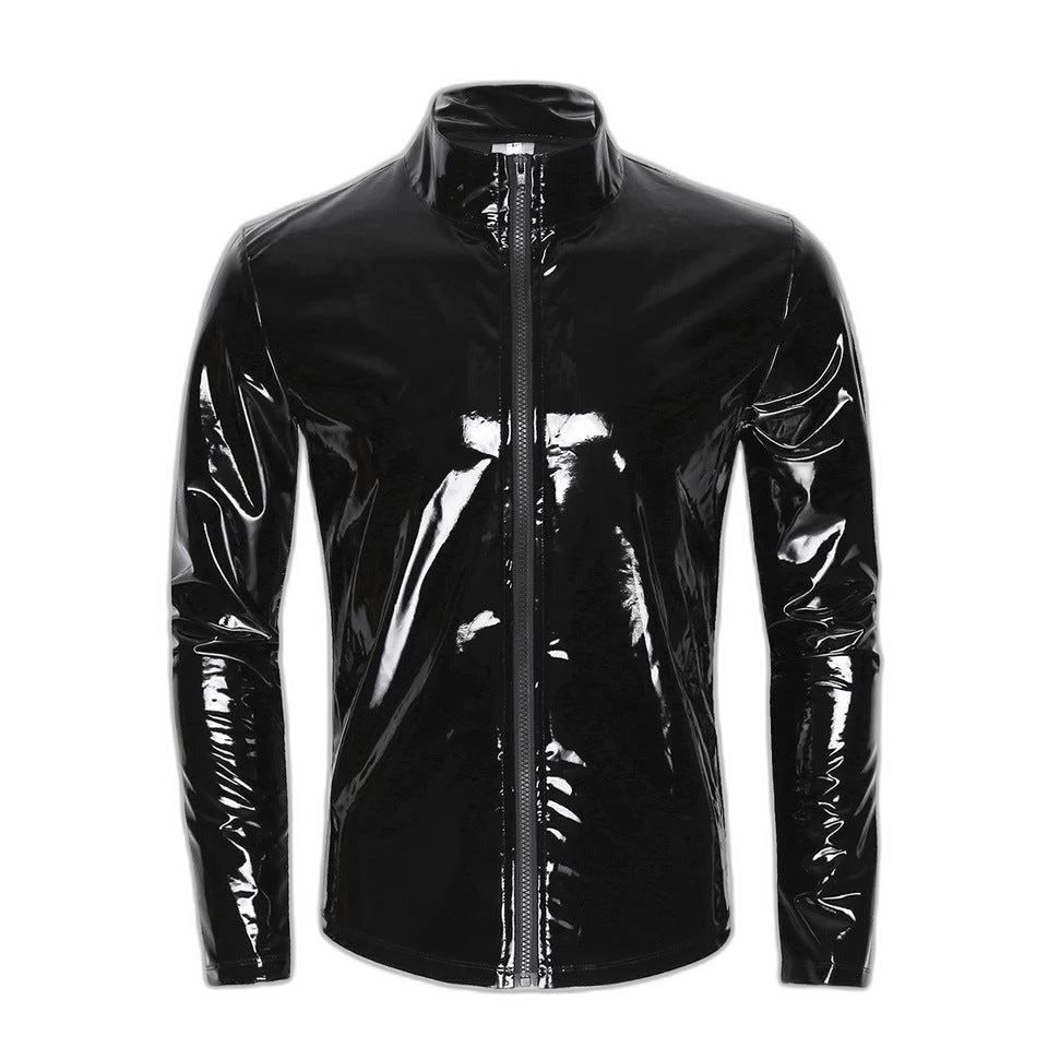 Midnight PVC Zip Jacket
